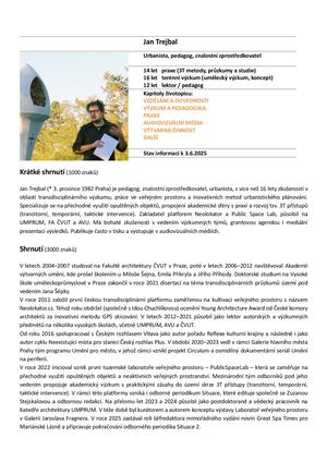 TEXT: Životopis Jana Trejbala