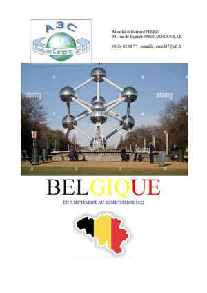 Belgique 2022 Carnet De Route