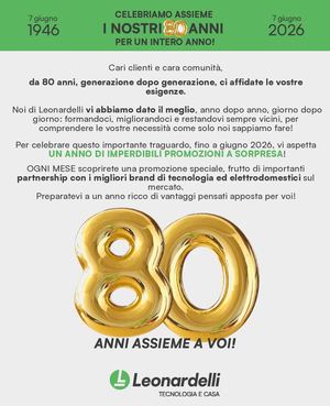 80 anni assieme a Voi! Promo Giugno 2025