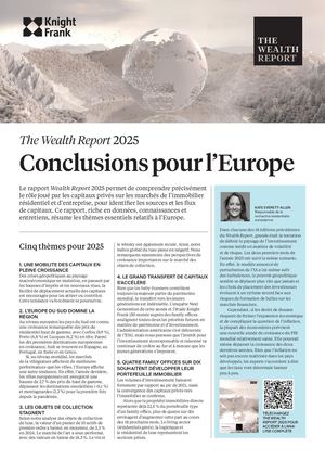 The Wealth Report 2025 - Conclusions pour l'Europe