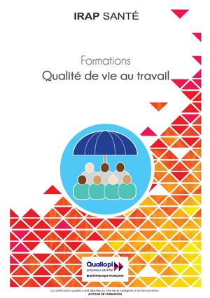 Formations Qualité de Vie au Travail 2025
