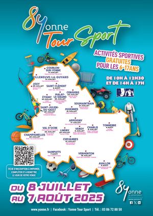Yonne Tour Sport 2025 Affiche