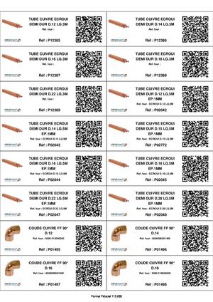 LABEL STOCK Cuivre Laiton A Souder