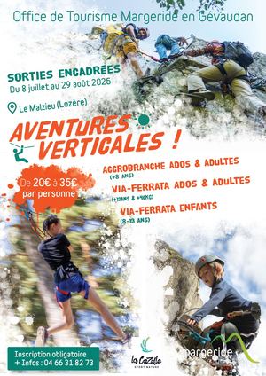 Flyer Aventures Verticales été 2025