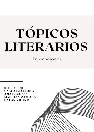 Libro Castellano Tópicos literarios