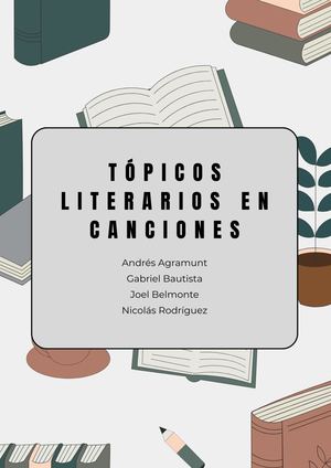 Tópicos Literarios en Canciones