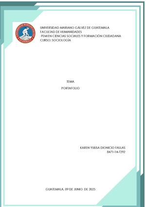 Portafolio De Sociologia Final