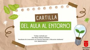 Cartilla Didáctica Educación Ambiental