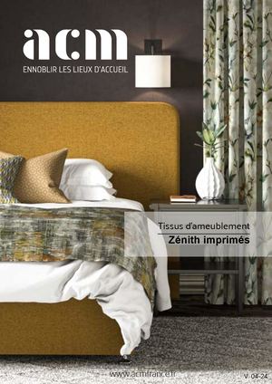 Acm Catalogue Zenith Imprime Tissu Inifuge