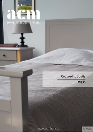 ACM Catalogue Couvre Lit Boutis Collectivite MILO Ref 5906