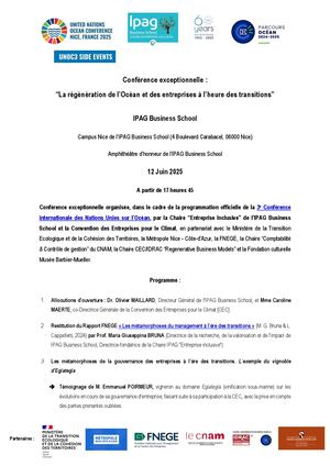 “La régénération de l’Océan et des entreprises à l’heure des transitions”