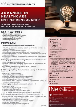 Advances In Healthcare Entrepreneurship 2025 2026
