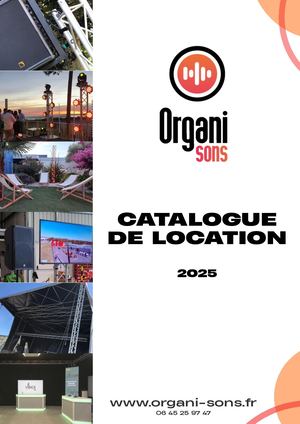 Catalogue Location ORGANI-SONS