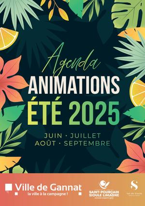 Agenda Estival des manifestations 2025 - Gannat