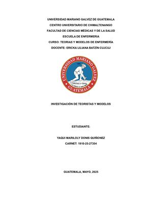 INVESTIGACIÓN DE TEORIAS Y MODELOS PROYECTO FINAL