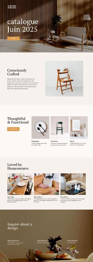 Calaméo - Interiors Retail Website In Yellow And Cream Photographic Style