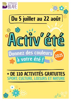 Activ'été 2025 | Programme