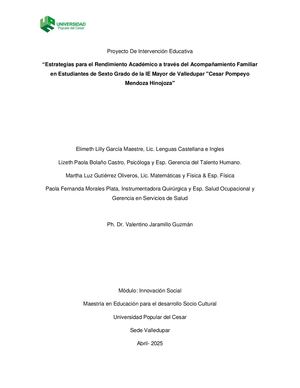 Paola MoralesProyecto De Intervención Educativa Marco Lógico
