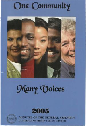 2005 Minutes of the General Assembly Cumberland Presbyterian Church