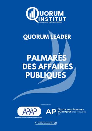 Institut Quorum : Palmarès des Affaires Publiques