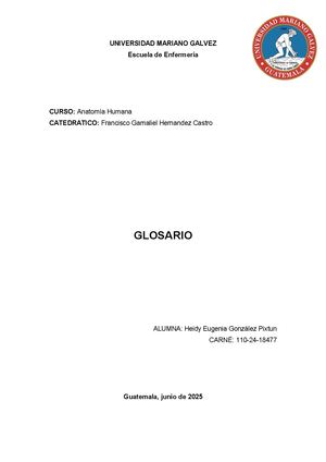 Glosario General Heidy González