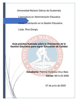 Trabajo Final Orientación En La Gestión Educativa