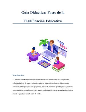 Fases De La Planificación Educativa