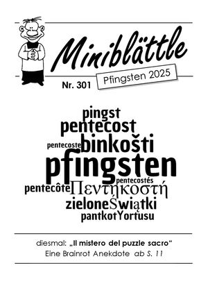 Miniblättle 2025 Pfingsten