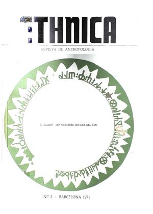 Los Origenes Miticos Del Evu, Por L. Mallart, 1971