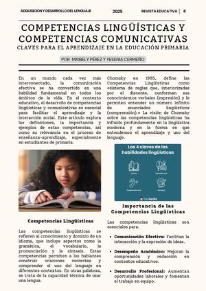 Artículo De Revista Competencias Lingüísticas Y Competencias Comunicativas (1) 2