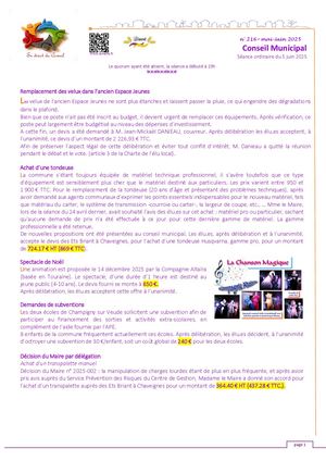 N° 216 Mai Juin 2025