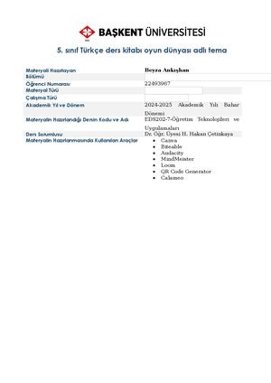 Eds202 Materyal Bilgi Formu 2025