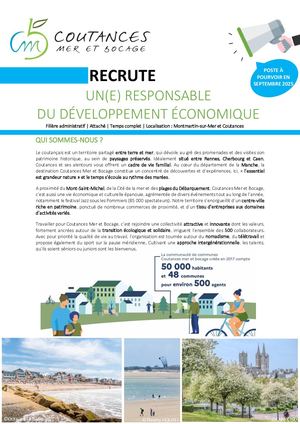Responsable Du Développement Économique