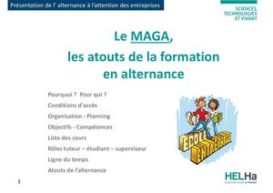 Présentation du MAGA aux entreprises 2025-2026