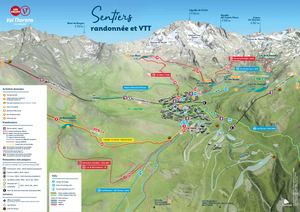Plan rando et VTT Val Thorens - Été 2025