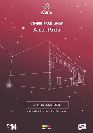 Brochure Centre Paris Anim' Angel Parra 2025-2026