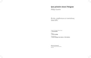 Que Peindre Sinon L'énigme