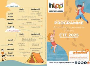 Programme Animations Jeunesse été