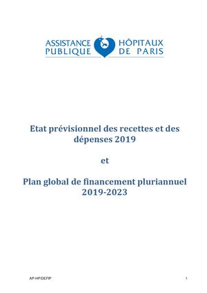 Rapport Eprd 2019 Pgfp 2019 2023 Vdef