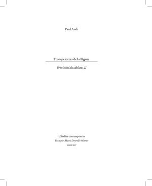 Trois Peintres De La Figure