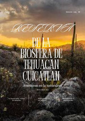 Revista De La Reserva Protegida De Tehuacán Cuicatlán