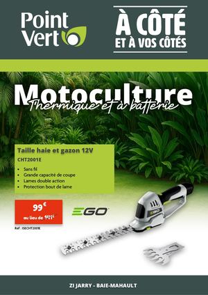 POINT VERT GUADELOUPE - MOTOCULTURE - JUIN 2025