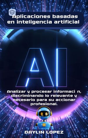 Portada De Libro Inteligencia Artificial Futurista Azul