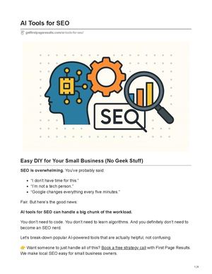 Ai Tools For Seo