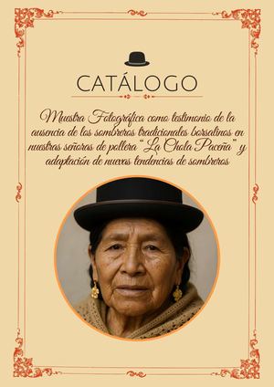 Catálogo Sombrero de la Cholita Paceña