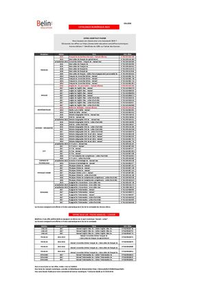 Belin Education Catalogue 2025