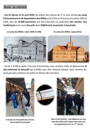 Sortie au Camp Des Milles