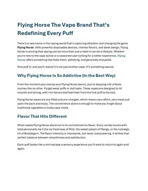 geek bar pulse vapes Flying Horse 7GM THC-P Blend Disposable (5CT/BX main image 1