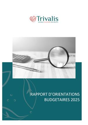 Rapport d’orientations budgétaires 2025