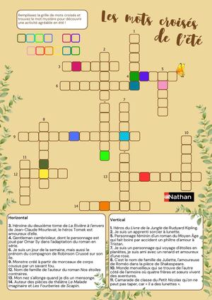 Mots Croisés Collège